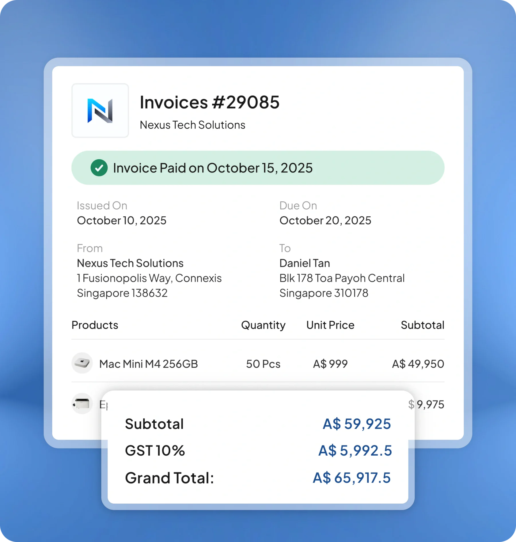 accounting software feature page HashMicro for Tax & Compliance