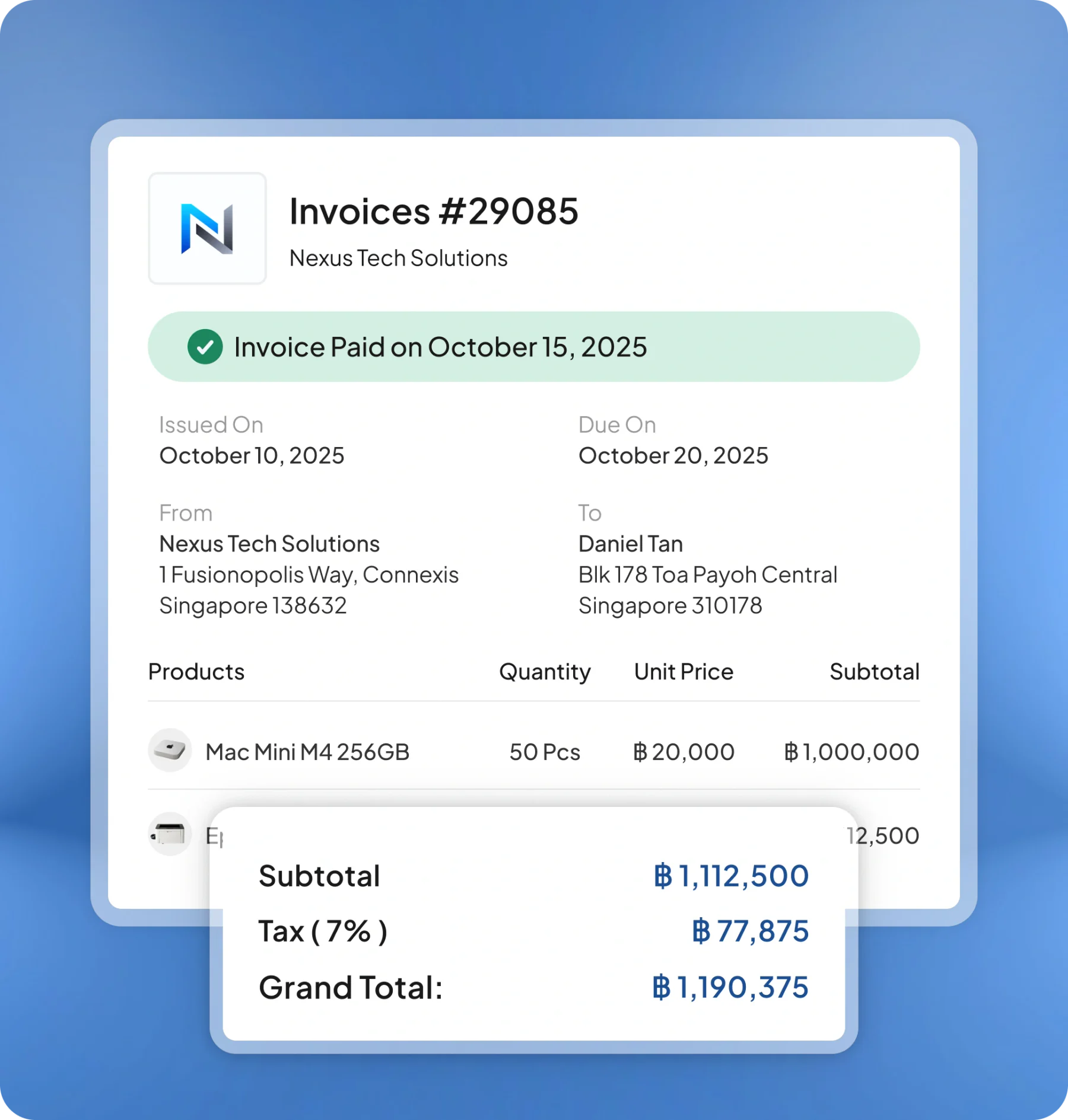 accounting software feature page HashMicro for Tax & Compliance