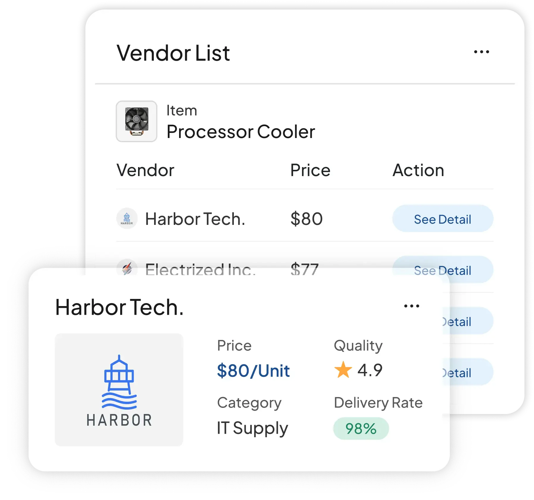Vendor Management feature preview