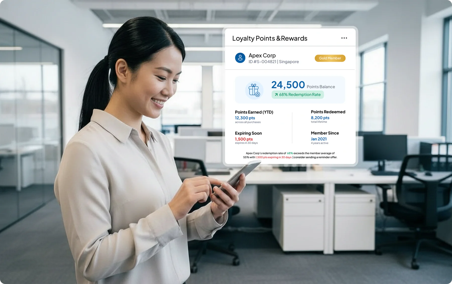 Tampilan modul Program Poin & Reward Otomatis pada sistem sales HashMicro