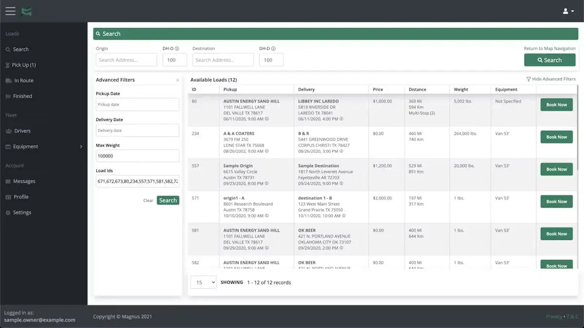 Magnus TMS | Transportation Management Software