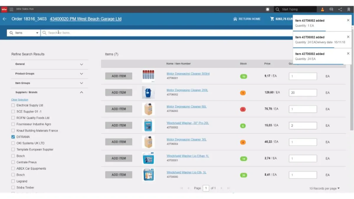 Infor manufacturing erp software