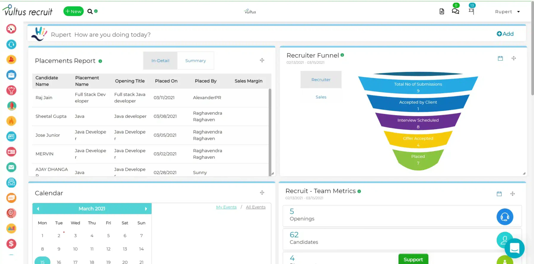 vultus hiring automation software