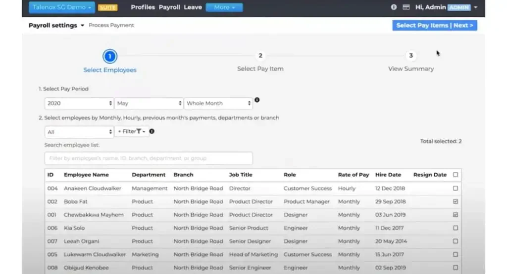 Talenox Payroll Software