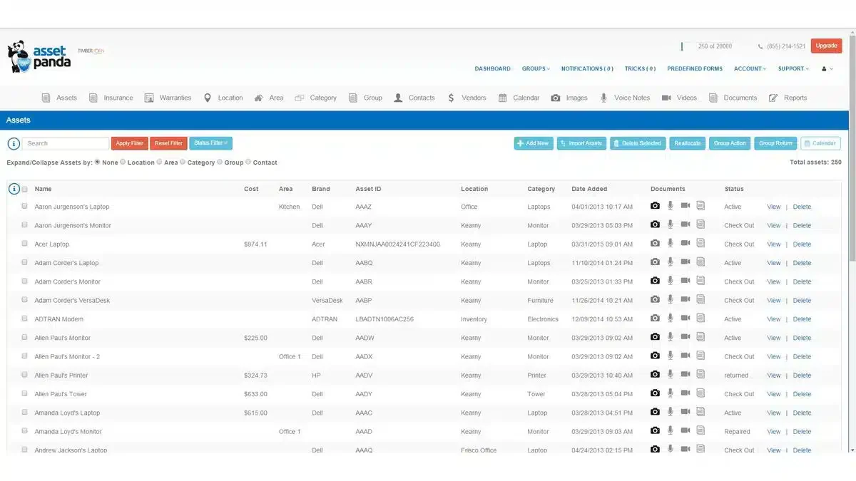 Asset Panda Fixed Asset Management Software