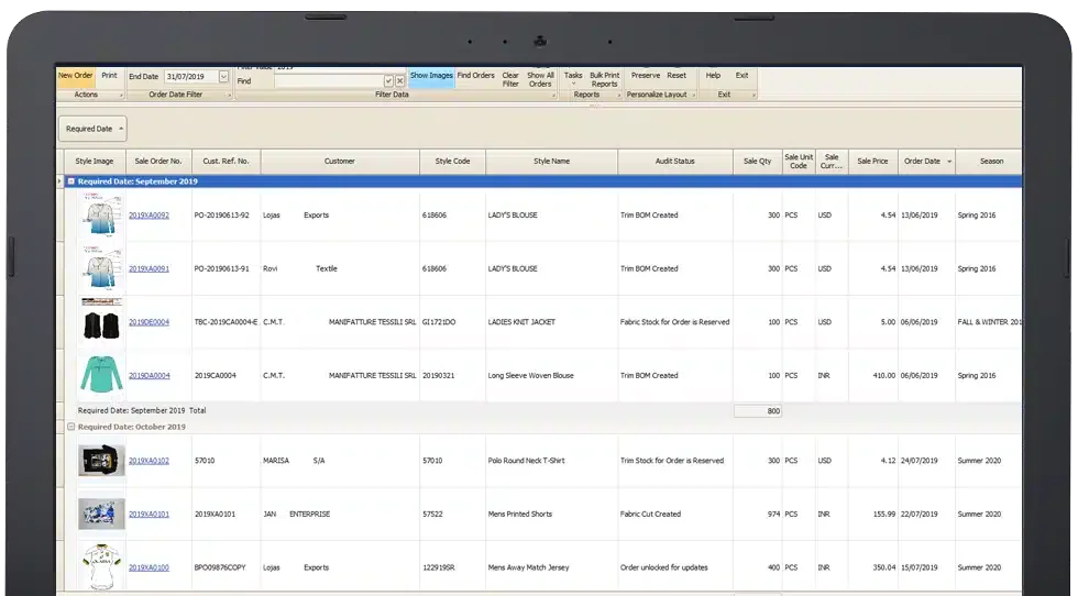 fashion erp software