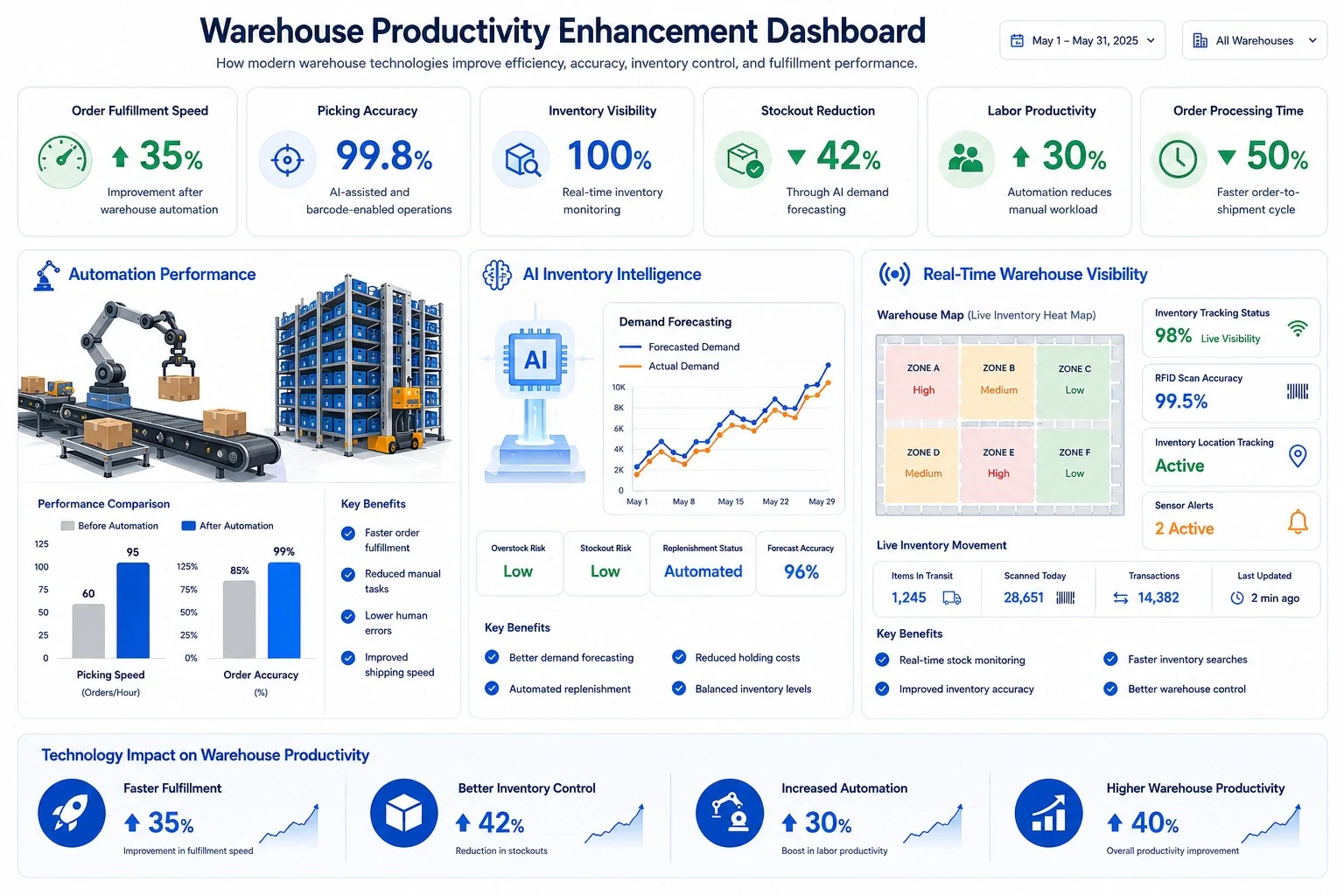 Technology for Fulfillment Warehouse Productivity