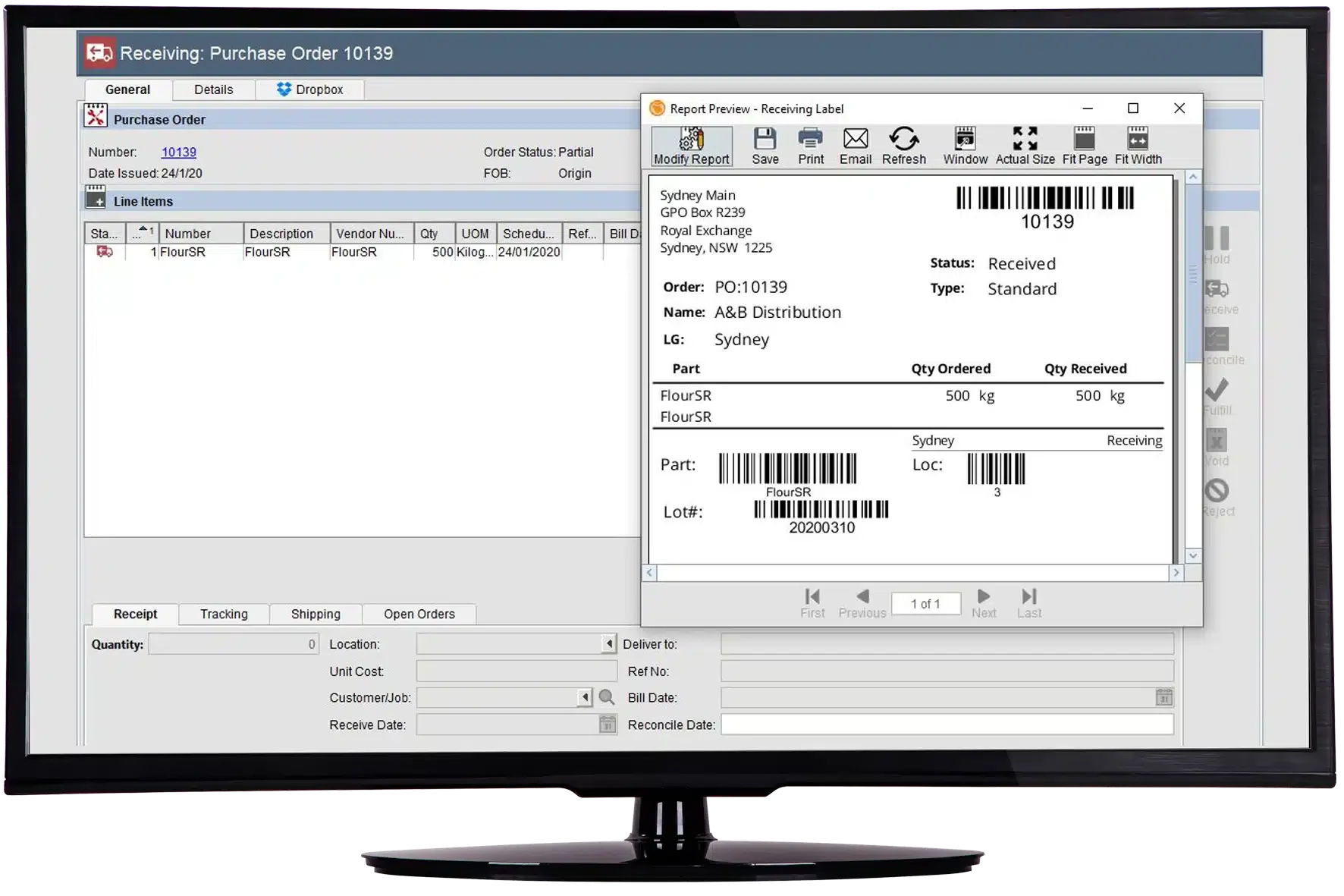 Fishbowl Food Distribution Software