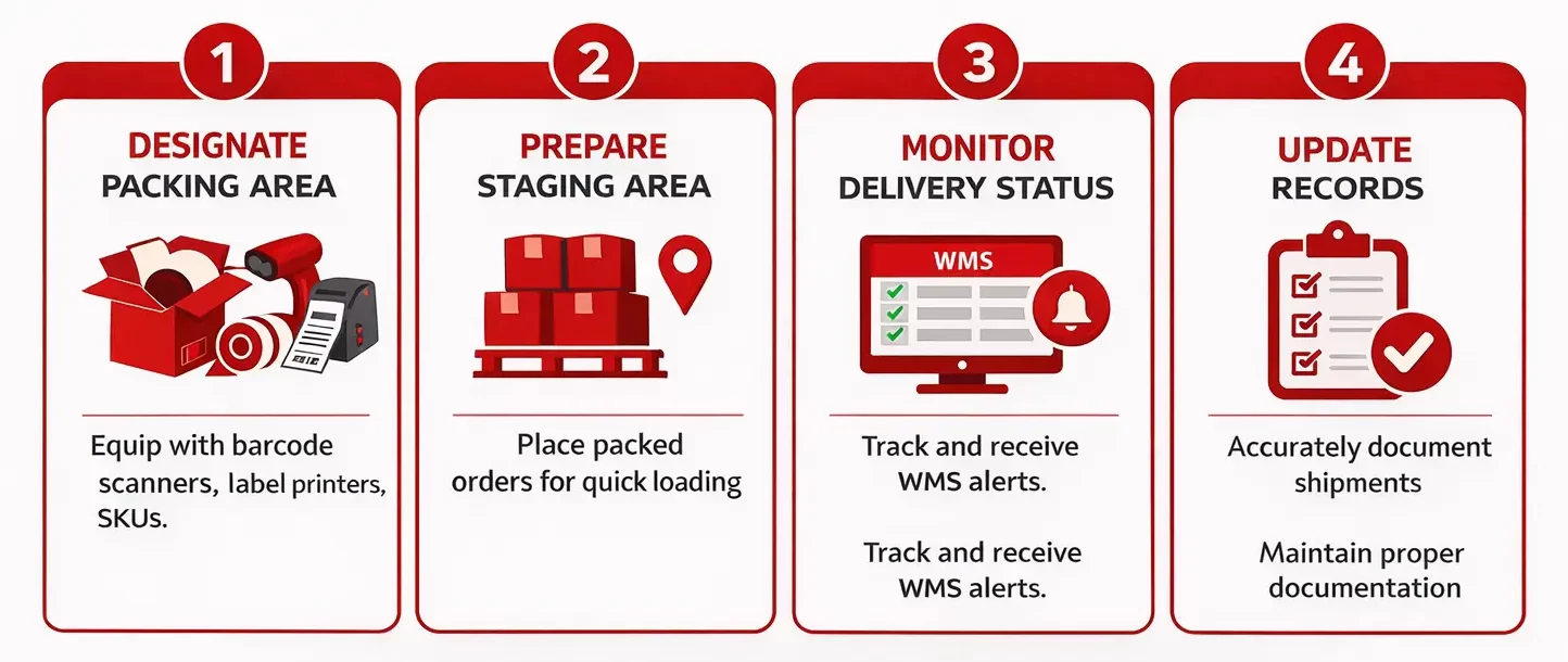 Warehouse-outbound-process-flow