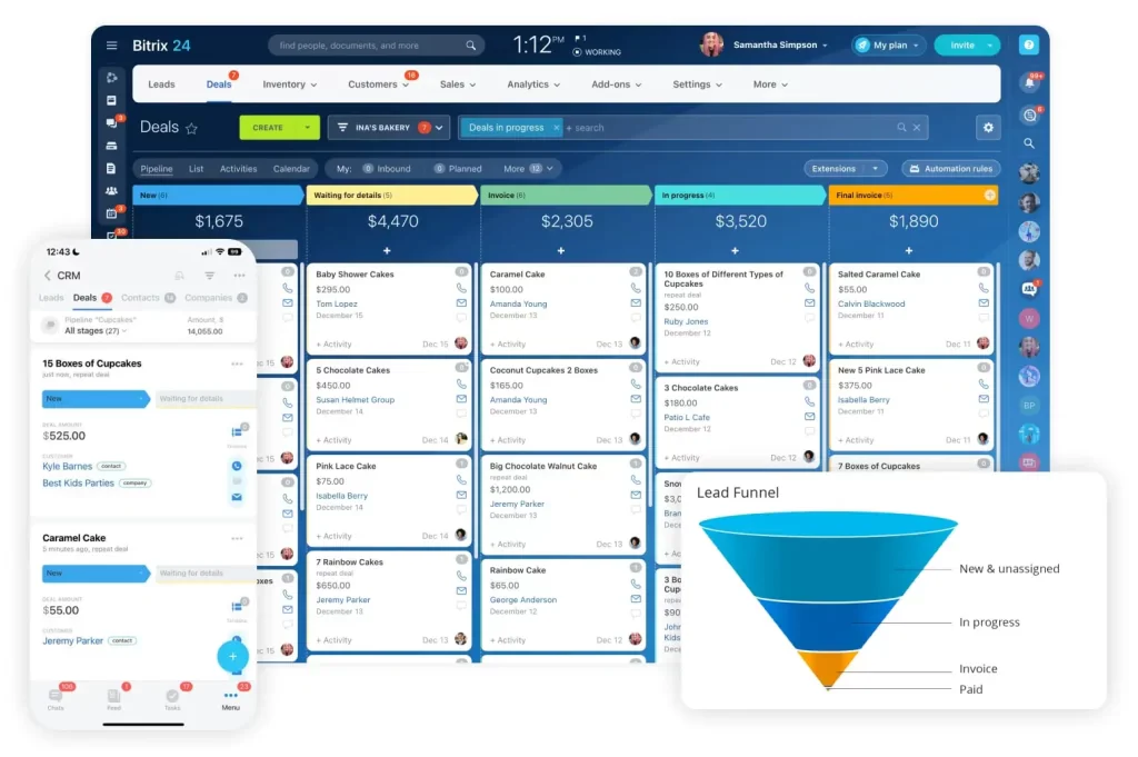bitrix24 crm system