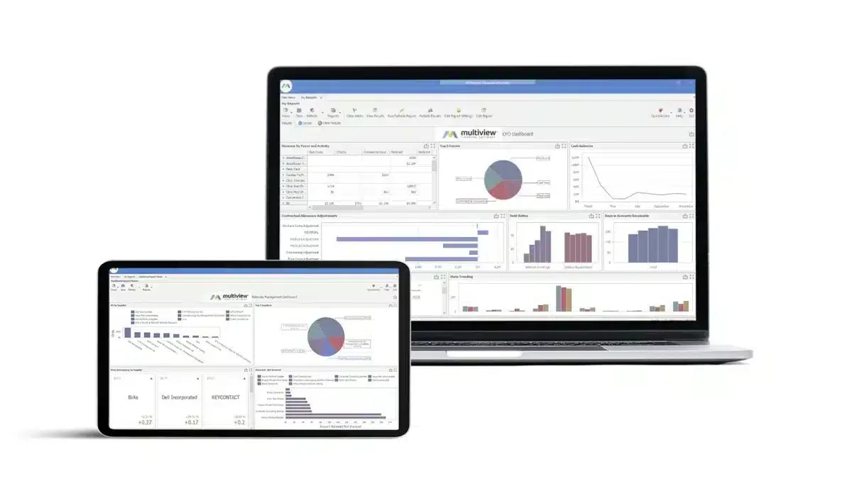 Multiview financial management software