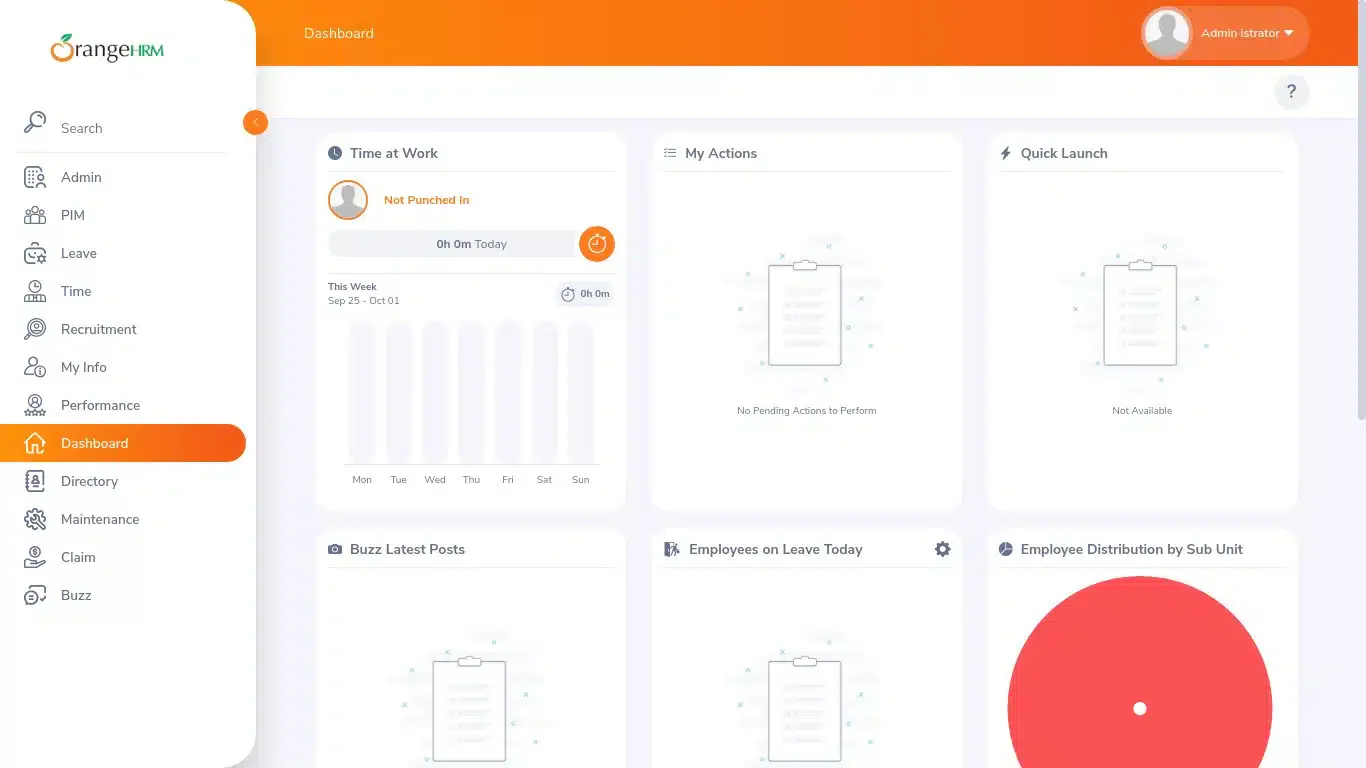 orangehrm aplikasi data karyawan