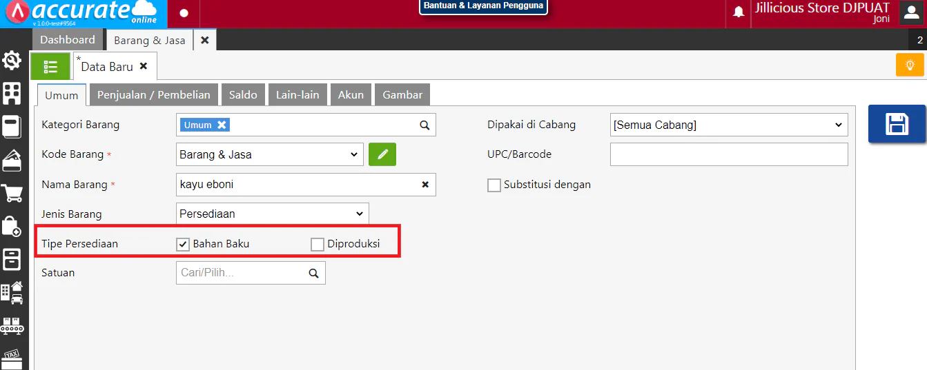 Accurate Online software manafaktur untuk makanan