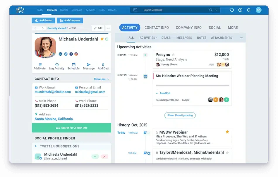 software crm nimble