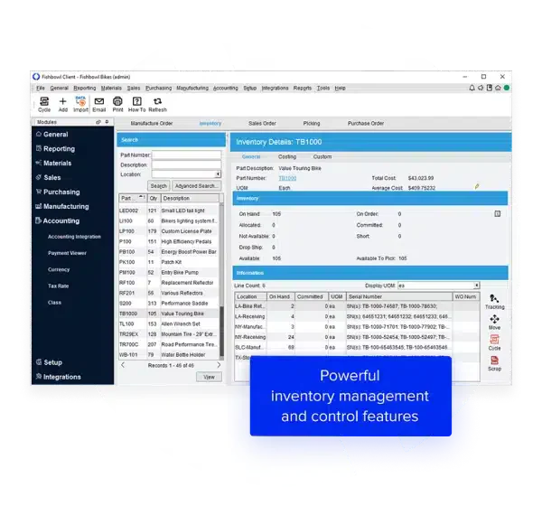 fishbowl ERP System for Rubber Industry