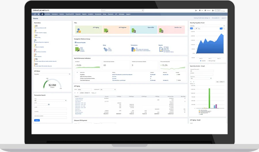 Netsuite procurement management system