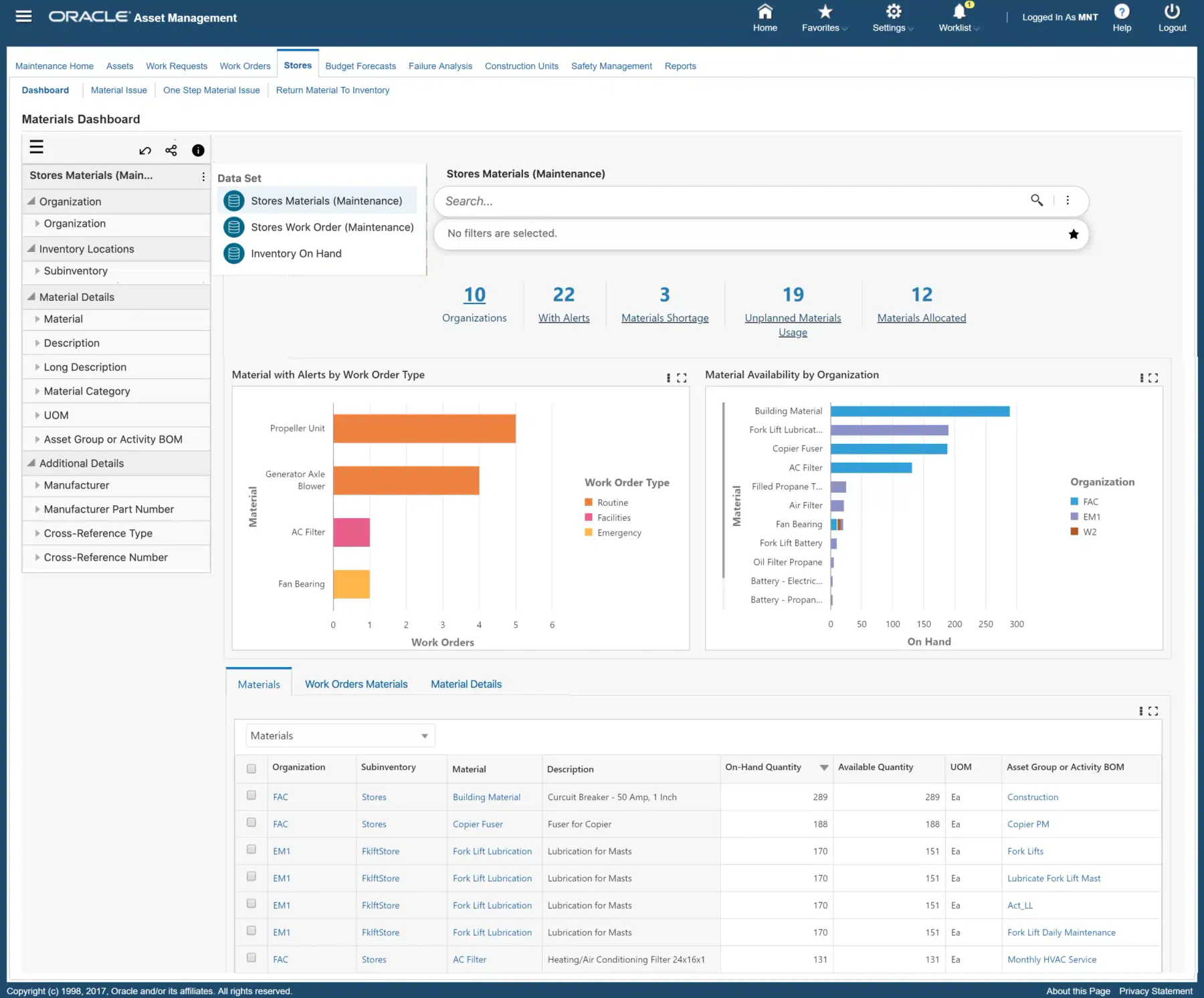 Oracle-E-Business-Suite mining asset software