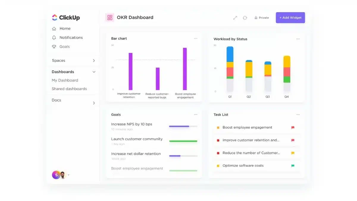 clickup e-commerce inventory management software