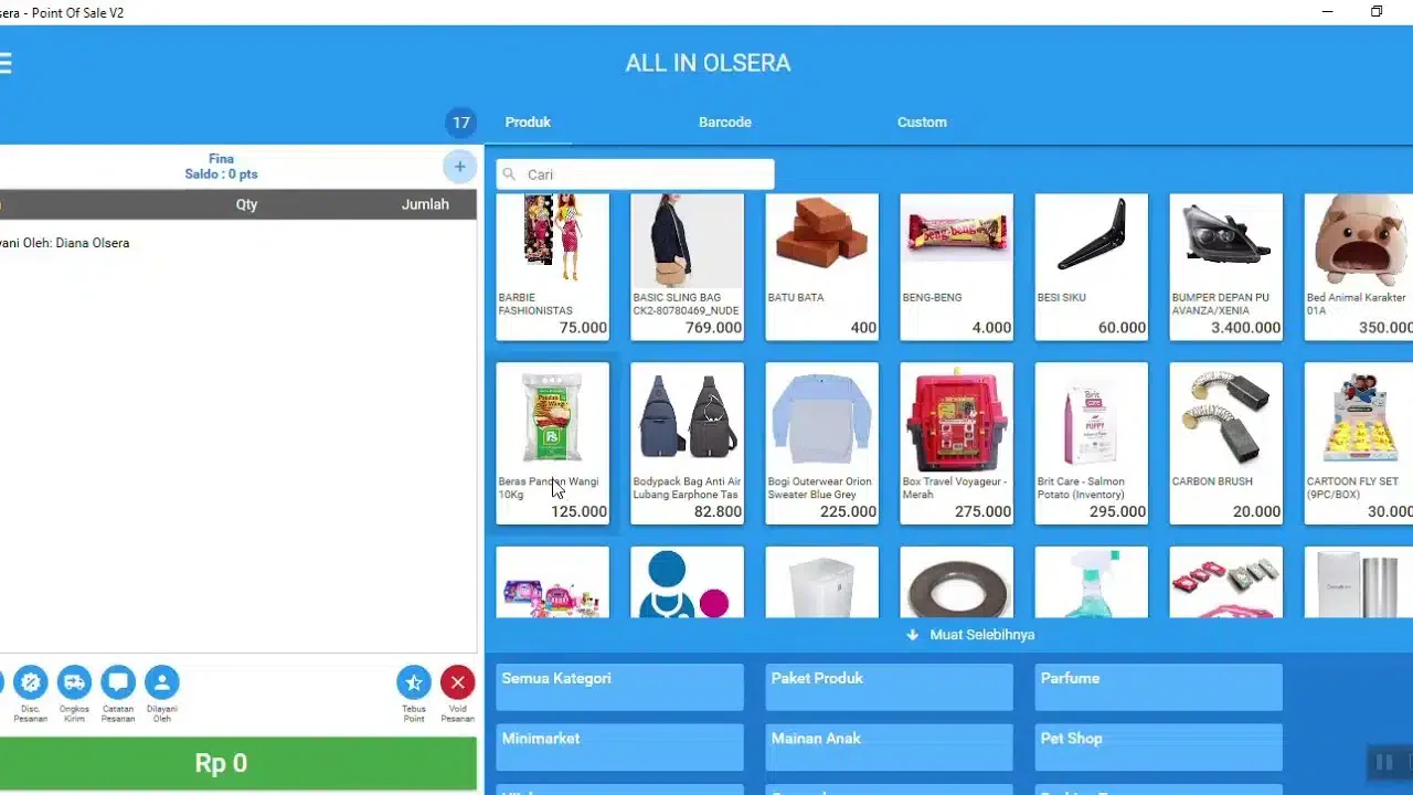 Software Toko Olsera