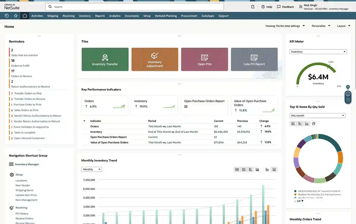 netsuite inventory software