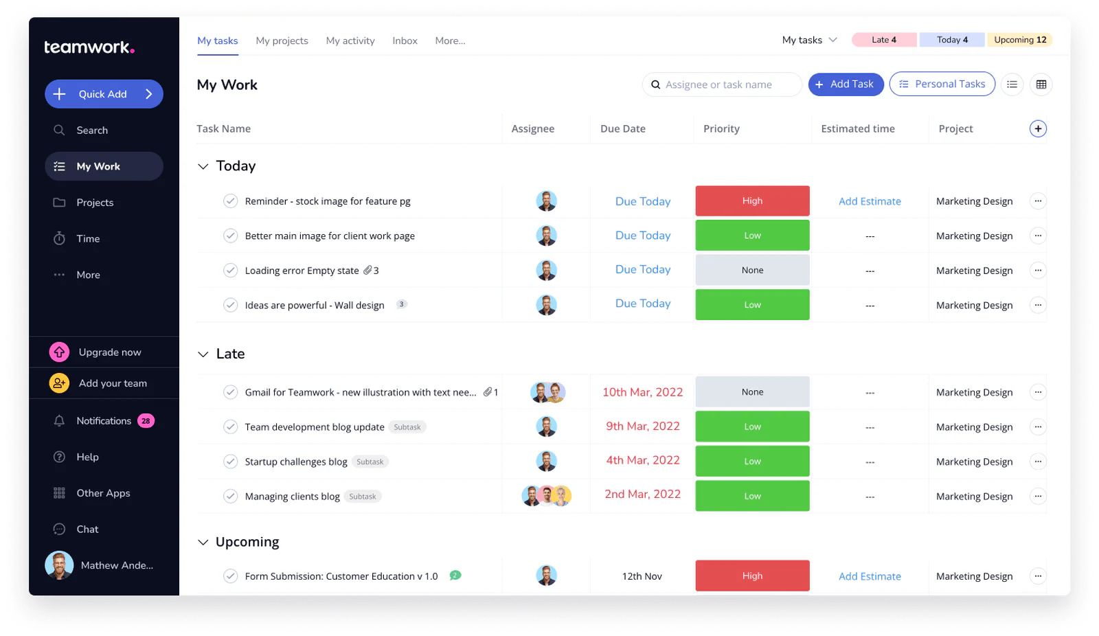 Teamwork.com Engineering Project Management Software