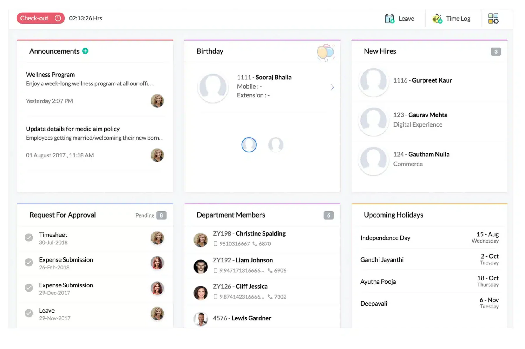 aplikasi personalia zoho people