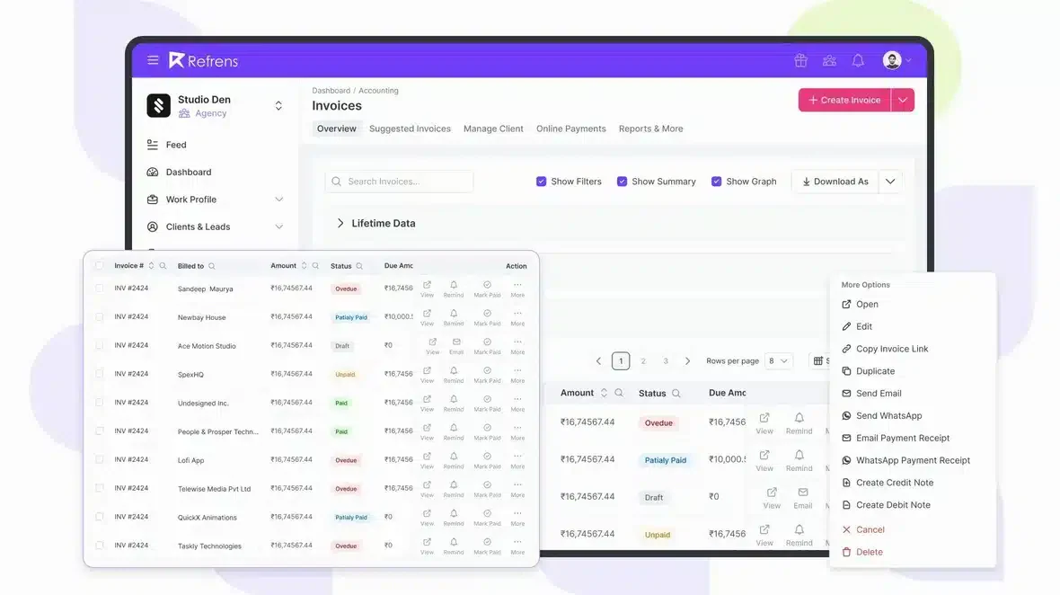 refrens e-invoicing software