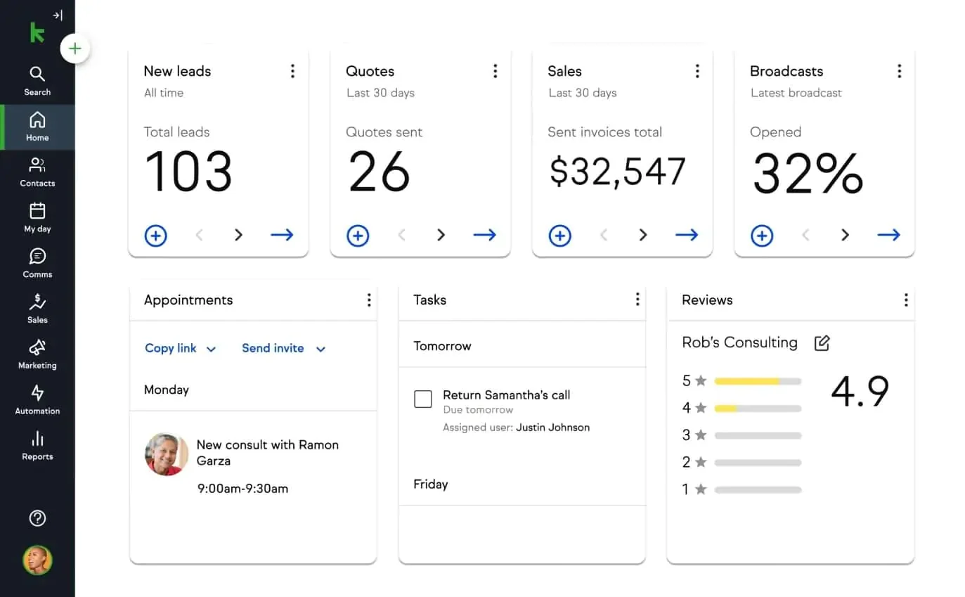Aplikasi CRM Keap