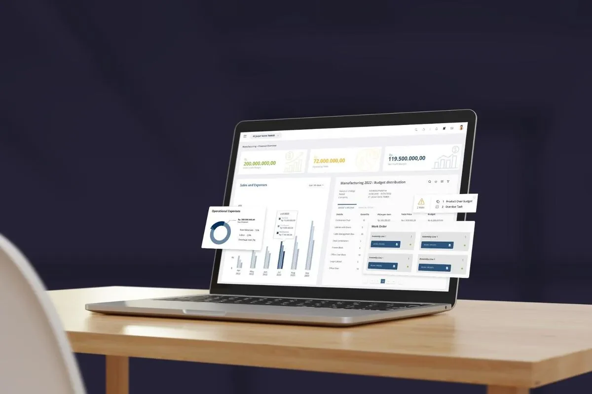 tampilan fitur software scaleocean