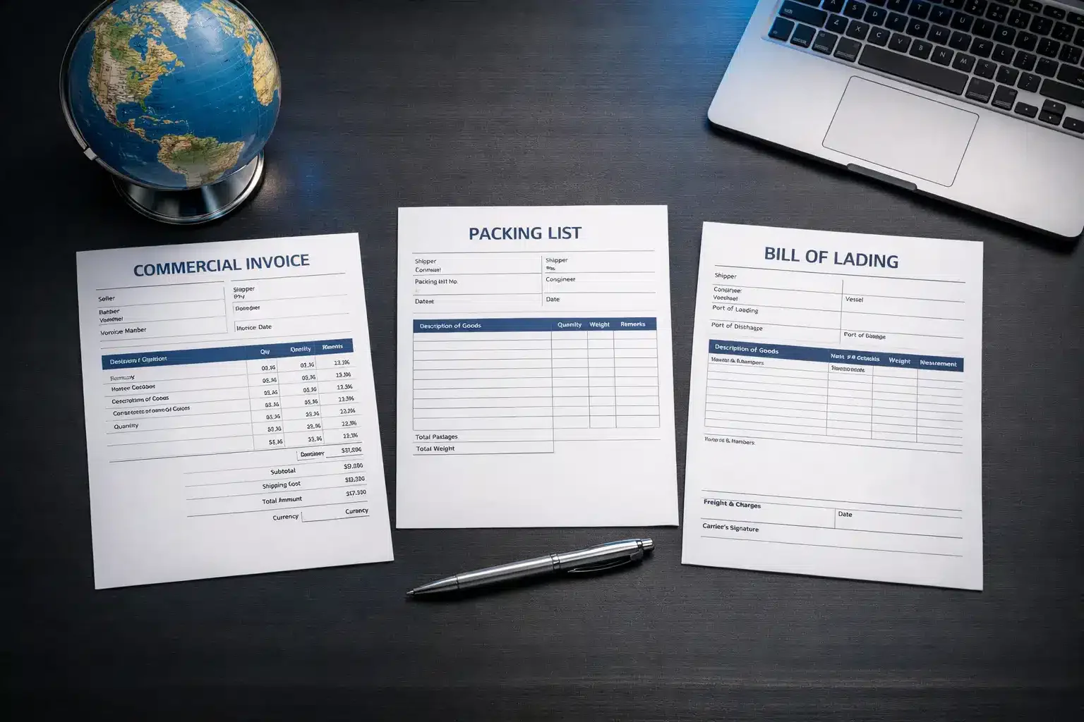 commercial invoice template
