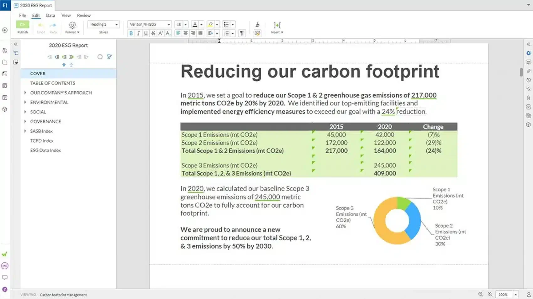 workiva carbon accounting solution