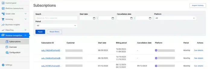 Synder RevRec revenue recognition software