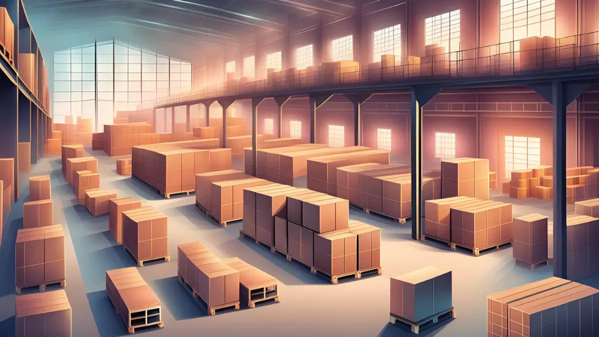 modern warehouse layout design map
