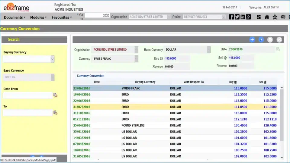 ebizframe erp