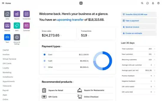 retail pos system square