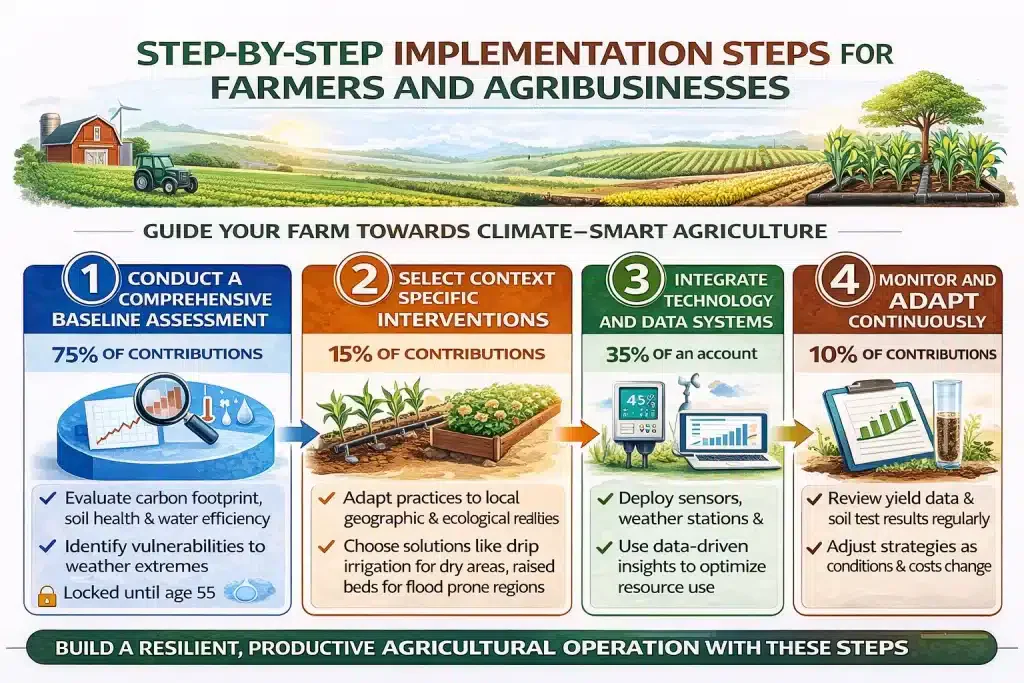  Step-by-Step Implementation Steps for Farmers and Agribusinesses