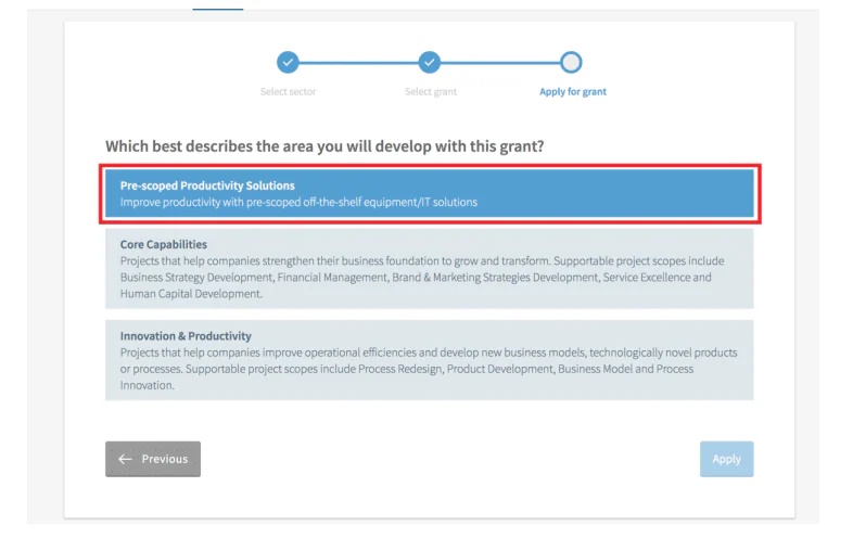 PSG grant portal 2