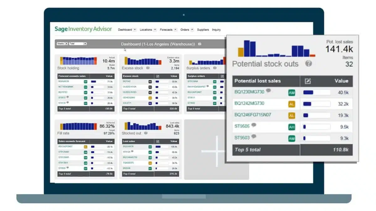 Sage e-commerce inventory management software