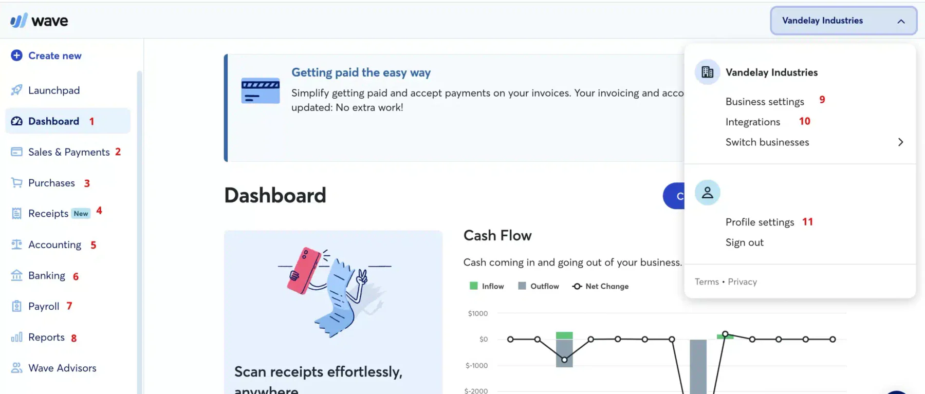 wave manufacturing accounting software