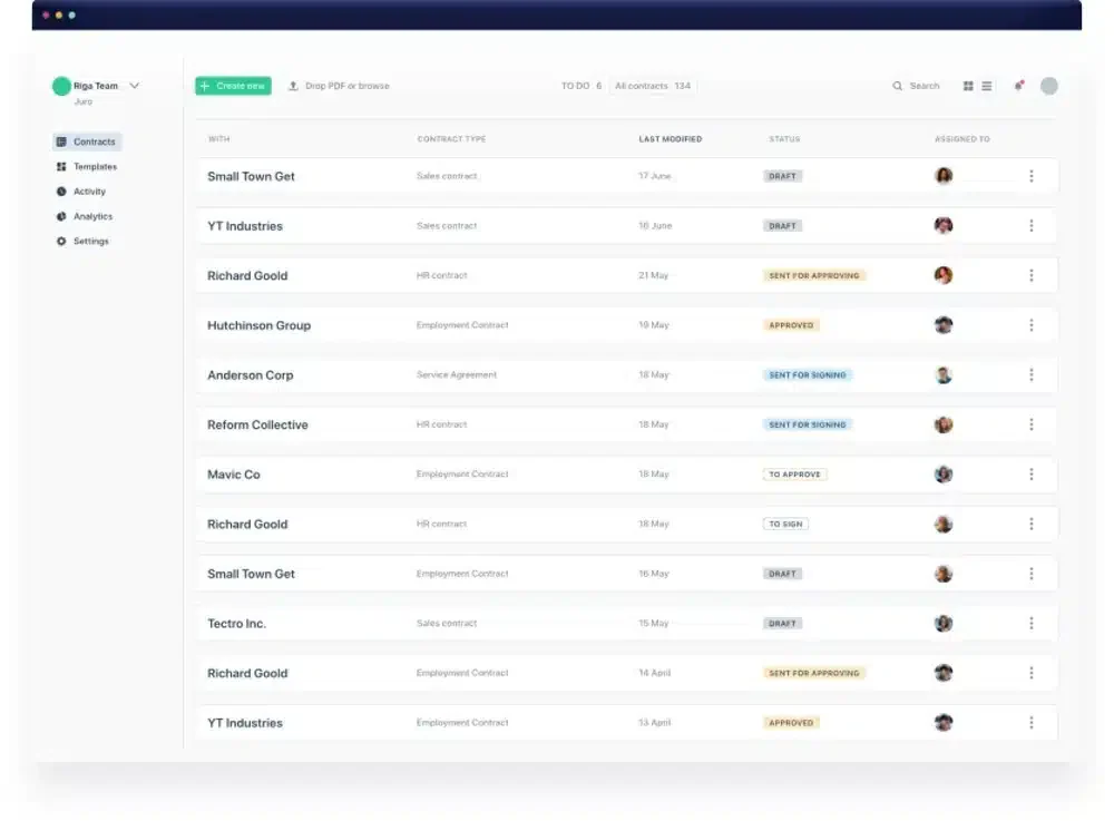 Real Estate Contract Management Software