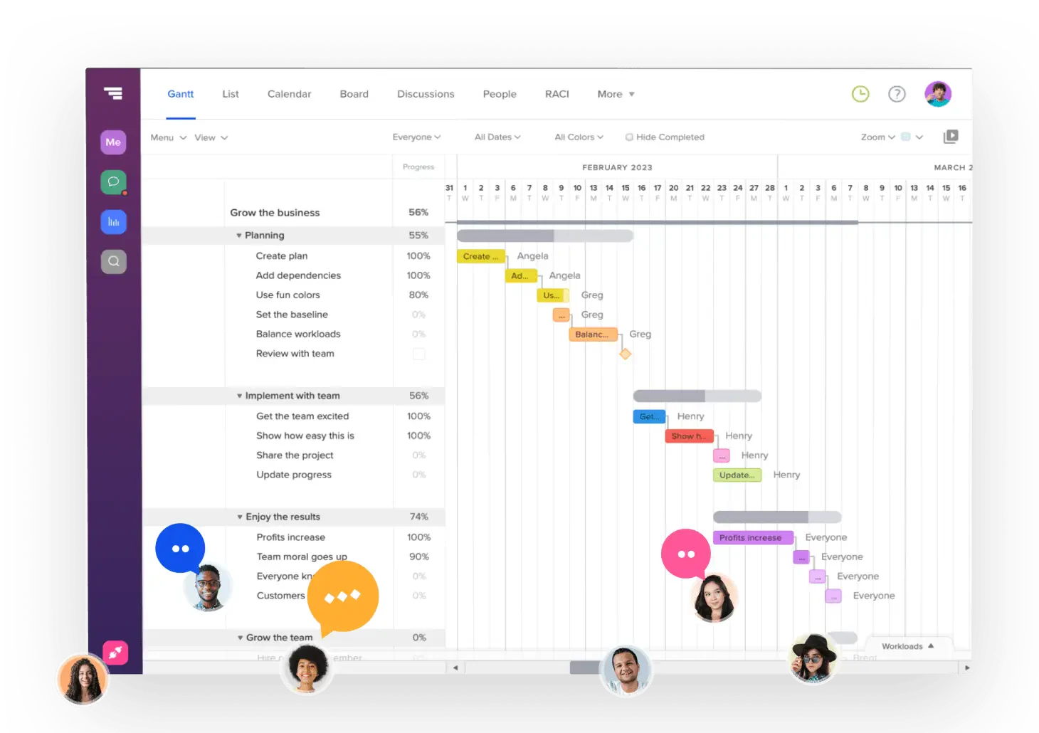 software manajemen konstruksi teamgantt