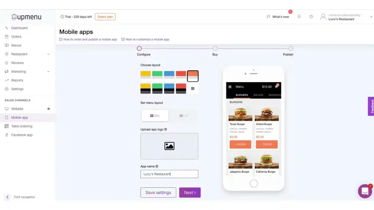 UpMenu Restaurant Software