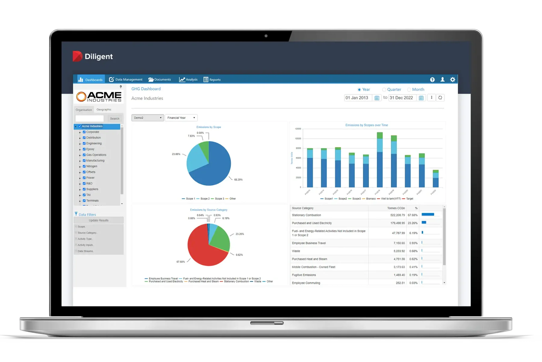 diligent esg reporting software