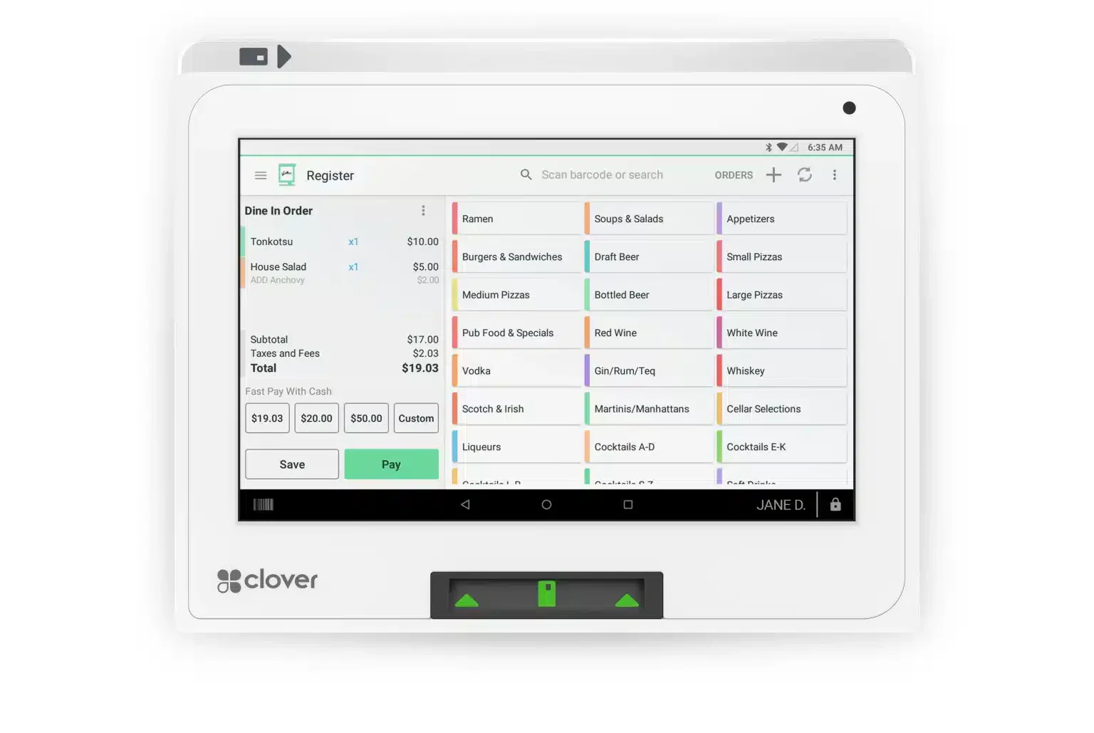program penjualan Barang Clover