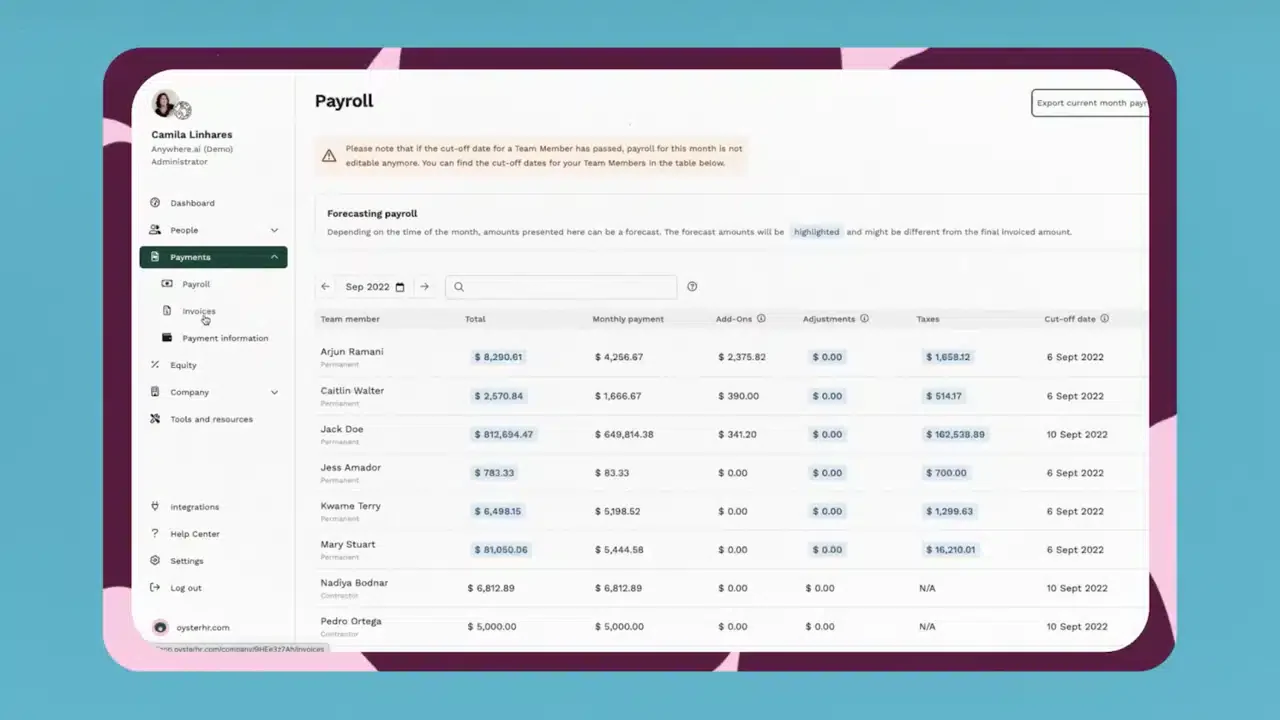 Oyster Payroll software Malaysia