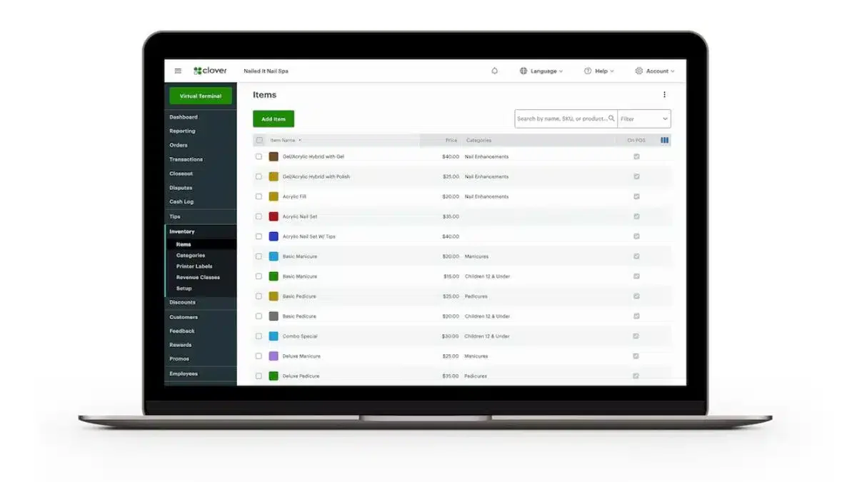 Clover Network Restaurant Software