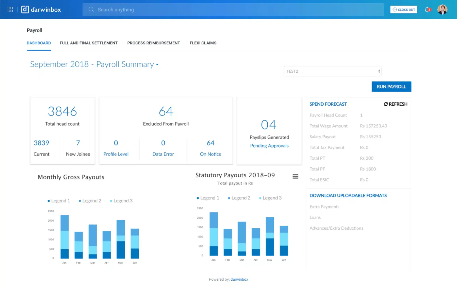 darwinbox payoll software