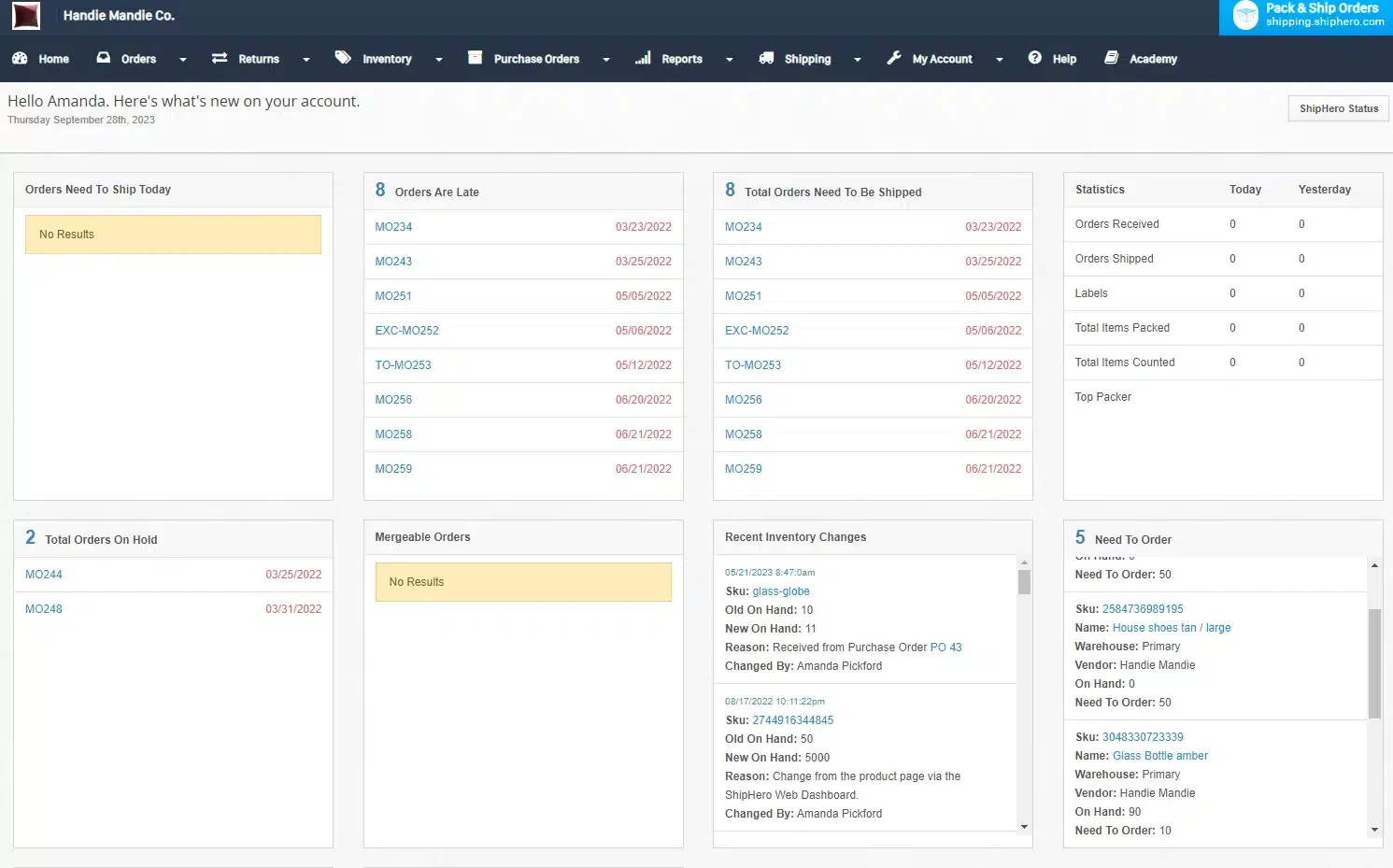 shiphero warehouse management software