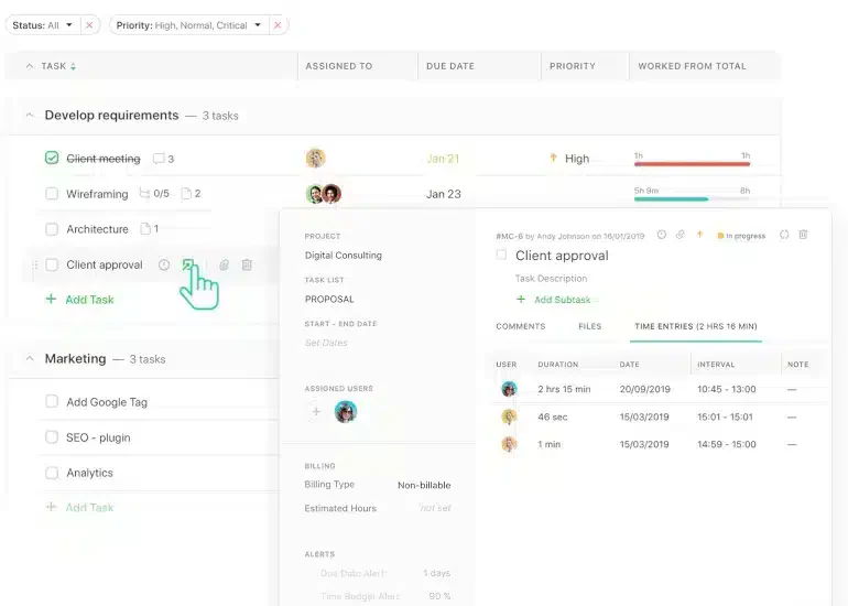 Paymo task management software