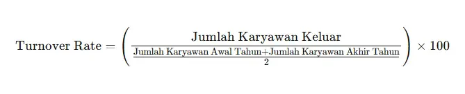 rumus turnover tahunan